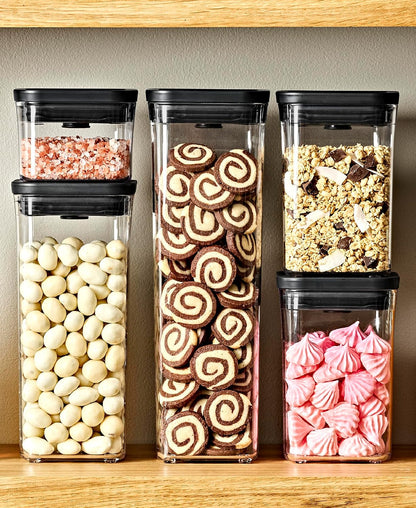 OXO Good Grips POP Container - Airtight Food Storage - Small Square Short 1.1 Qt Ideal for 1 lb of brown sugar or confectioner's sugar