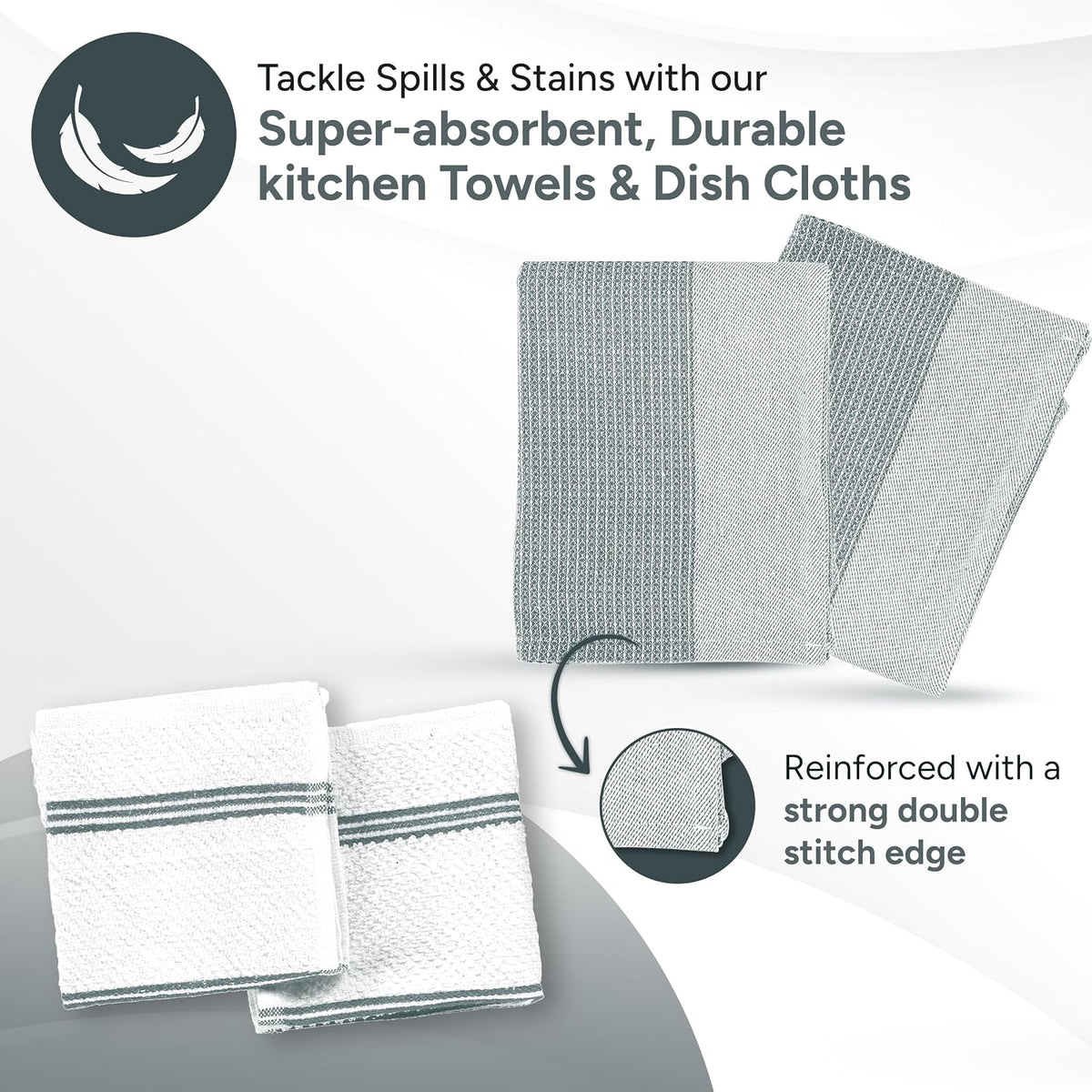 Casa Platino Potholders for Kitchens, 8-Piece – 500°F Heat Resistant Oven Mitts and Pot Holders, Mini Oven Mitt with Silicone Grip, 2 Kitchen Towels & 2 Dish Cloths – Durable & Non-Slip – Canyon Rose