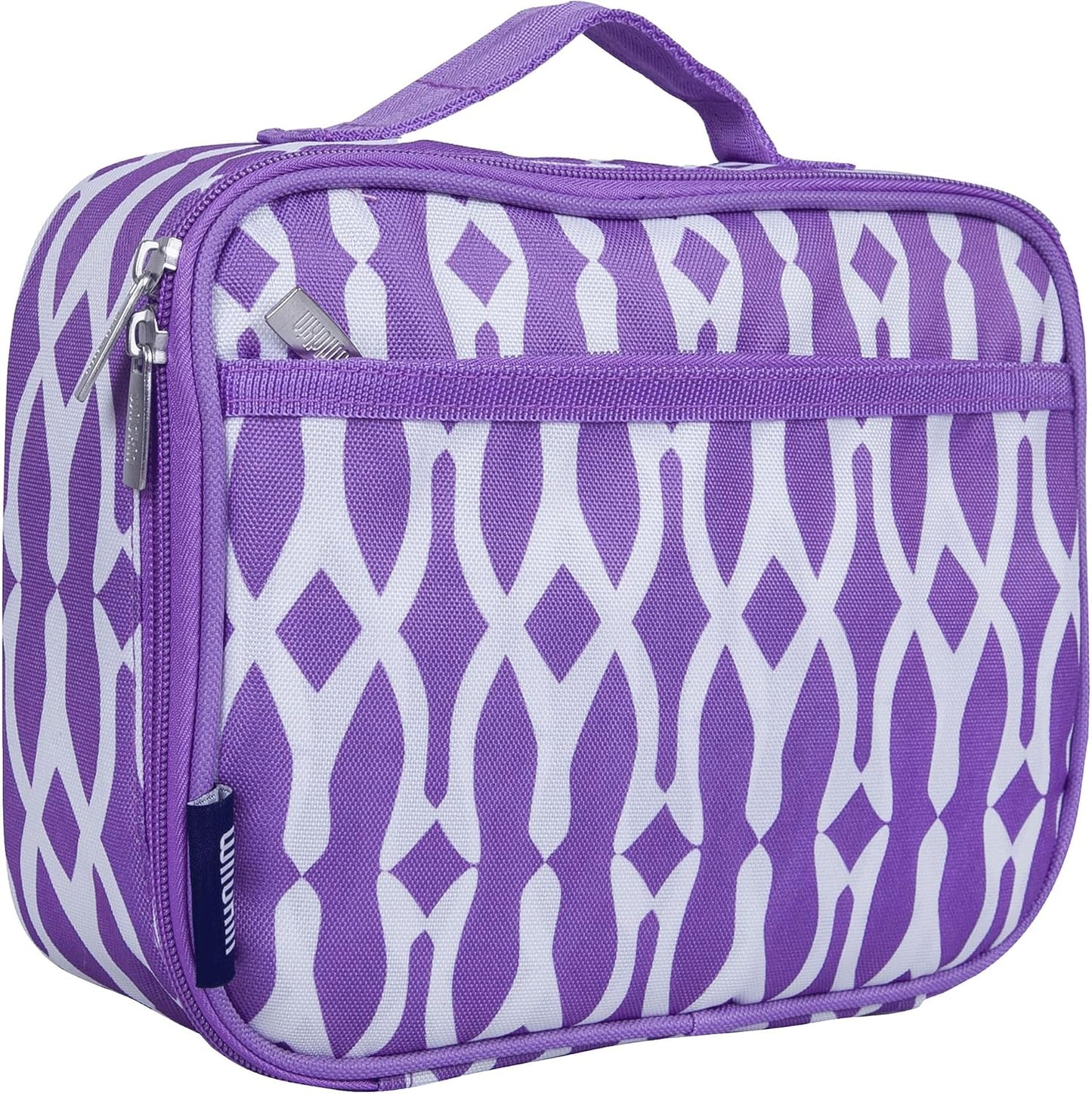 Wildkin Kids Insulated Lunch Box, Keeps Food Hot or Cold, BPA-Free with Mesh Pockets & Easy-Clean Lining – Ideal for School, Travel & Daycare – Holographic