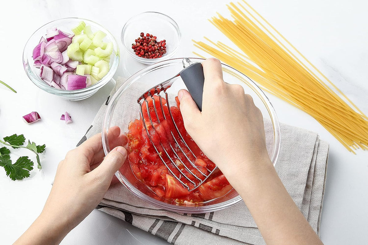 Spring Chef Large Dough Blender For Baking - Durable Pastry Blender - Black