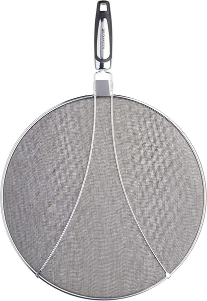 MasterClass Splatter Guard, Stainless Steel, Odour-Resistant, 33 cm (13"), Silver