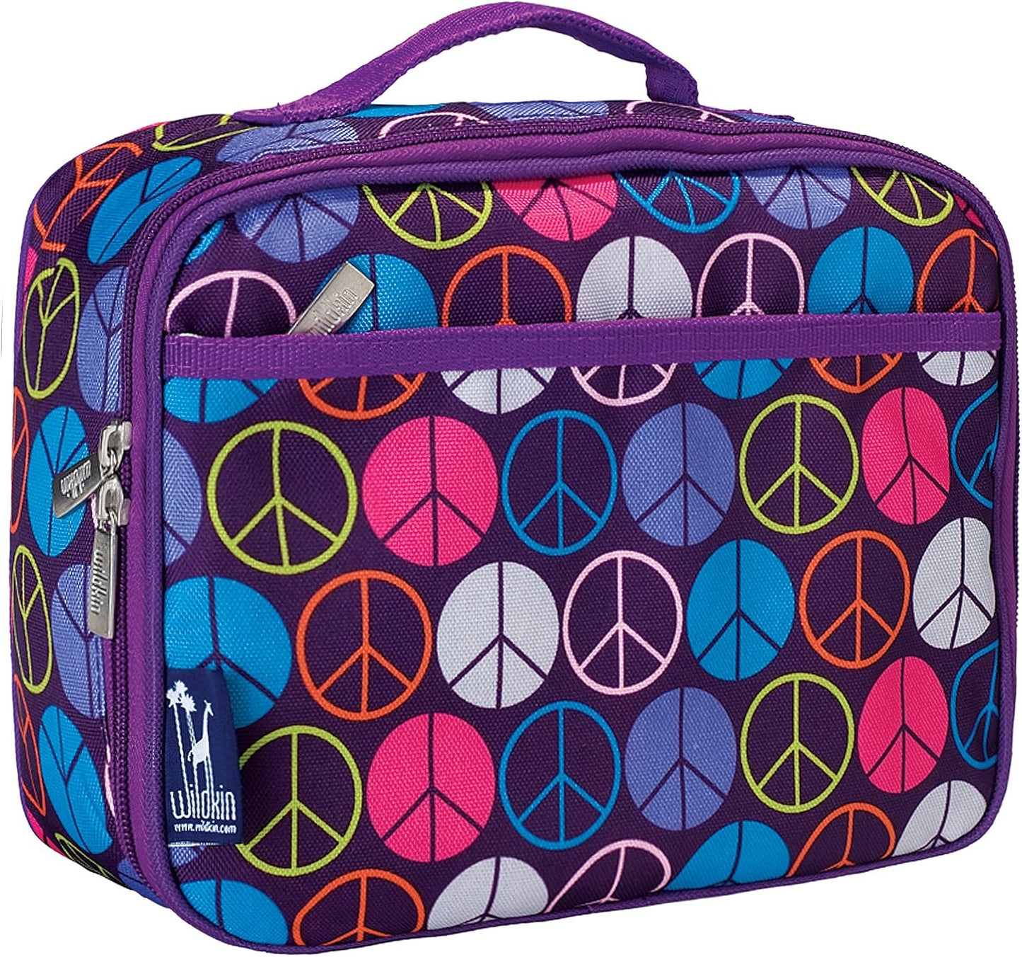 Wildkin Kids Insulated Lunch Box, Keeps Food Hot or Cold, BPA-Free with Mesh Pockets & Easy-Clean Lining – Ideal for School, Travel & Daycare – Holographic
