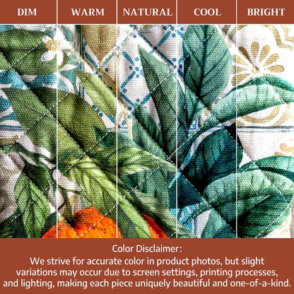 Maison d' Hermine 100% Cotton Oven Mitt & Pot Holder Set (7.5"x13" & 8"x8") - Colors C
