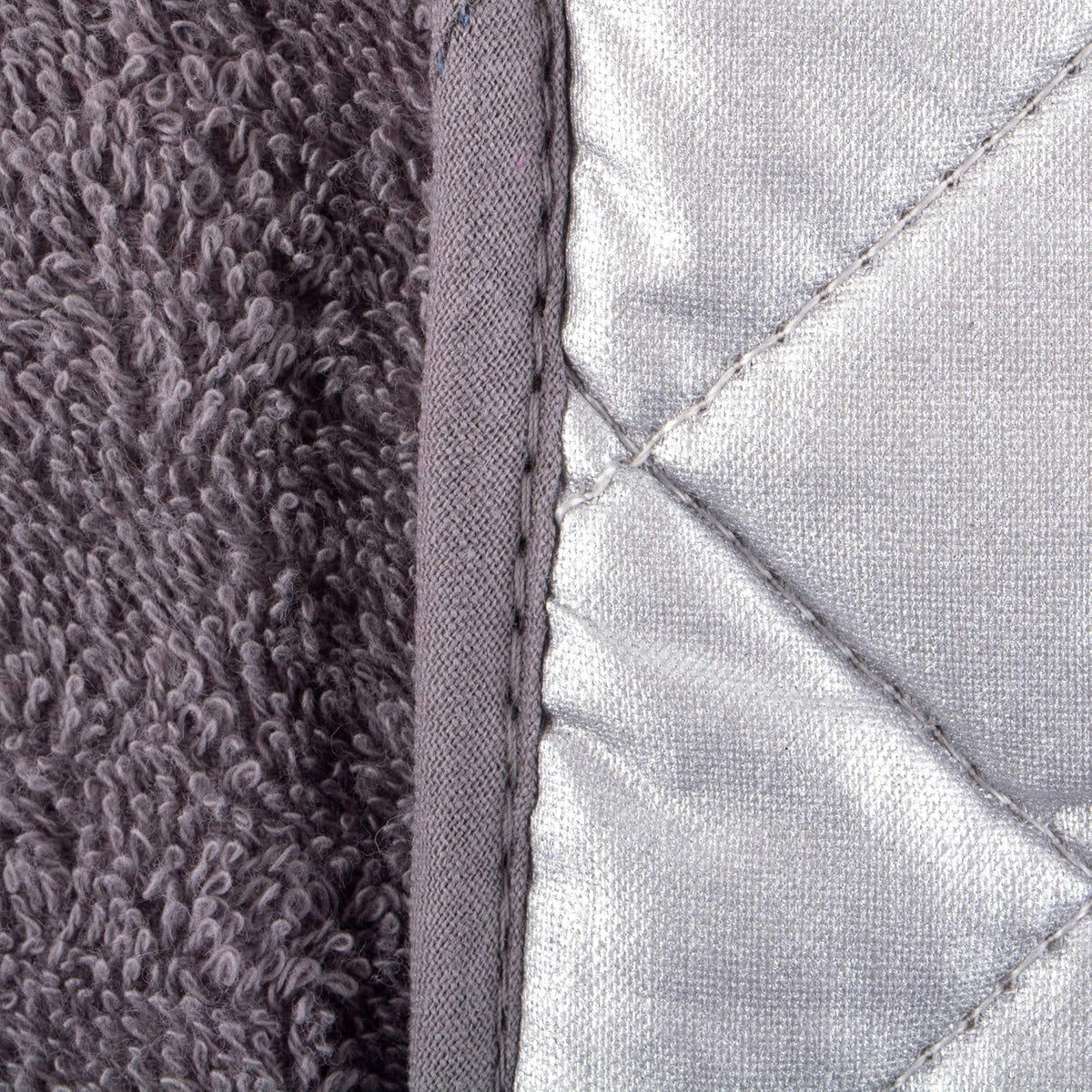 DII Basic Terry Collection 100% Cotton Quilted, Oven Mitt, Brown, 2 Piece