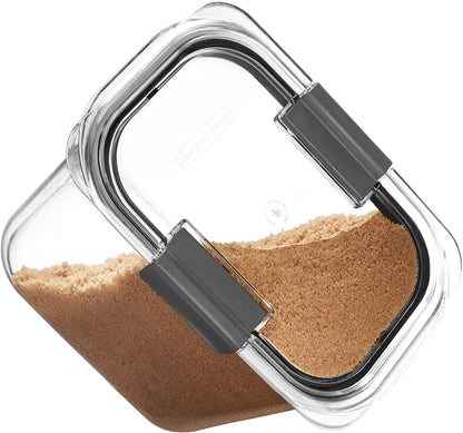 Rubbermaid Brilliance Pantry Airtight Food Storage Container, BPA-Free 7.8 Cup, Ideal for Brown Sugar - Efficient, Leak-Proof and Dishwasher-safe