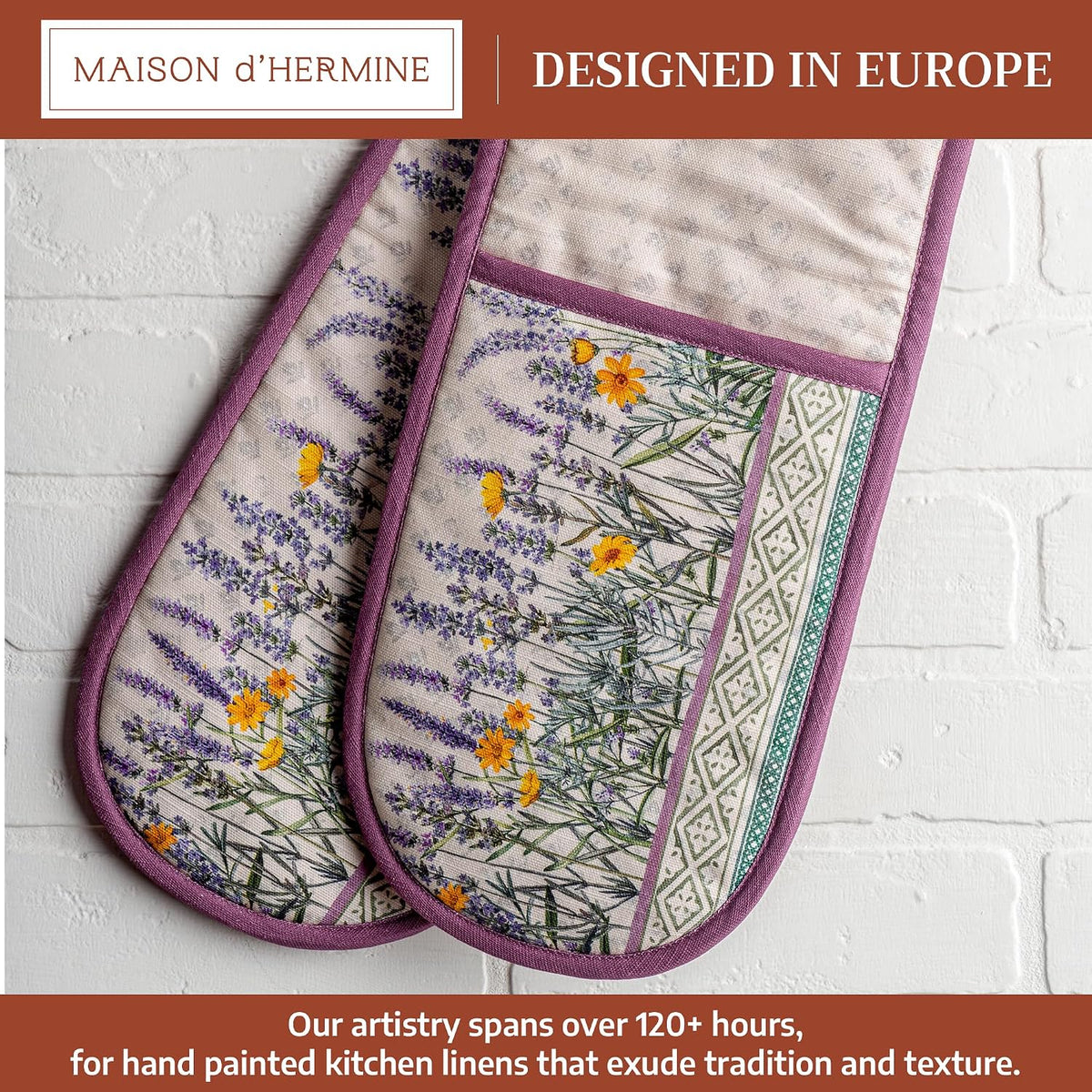 Maison d' Hermine Pot Holders 100% Cotton Potholders (8" x 8") - Colors B