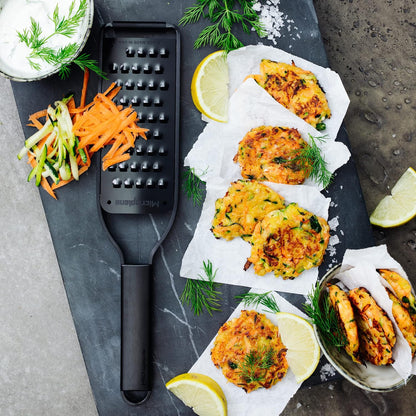 Microplane Kitchen Zester Grater with a Stainless-Steel Blade - Made in USA, for citrus, parmesan, ginger, chocolate & nutmeg from the Black Sheep Series