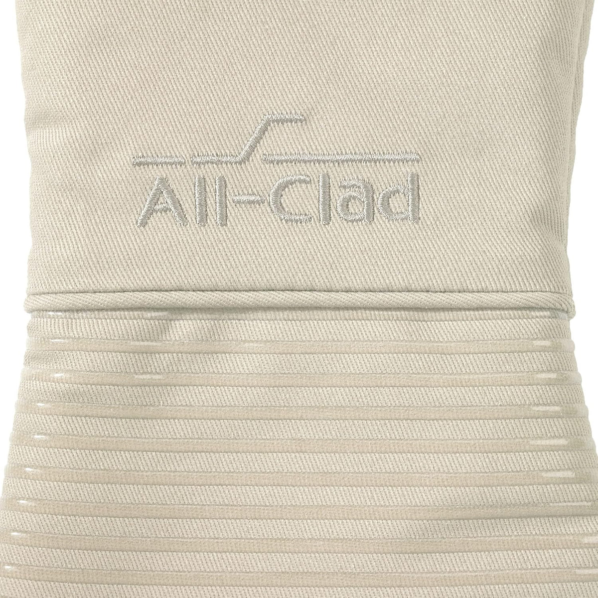 All-Clad Silicone Oven Mitts: Heat Resistant up to 500 Degrees - 100% Cotton & Silicone, 14"x7" Oven Mitt for Kitchen and Barbeque, Pewter