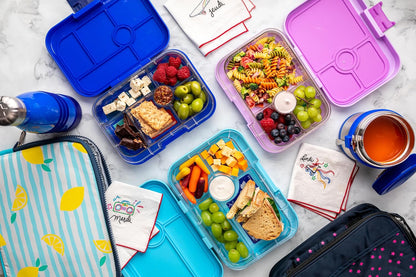 Yumbox Tapas Leakproof Bento Box, 5 Compartments, Antibes Blue | Large Capacity Design | Removable Compartment Tray | Easy-Open Single Latch | Ideal for Teens & Adults | Dishwasher-Safe Tray