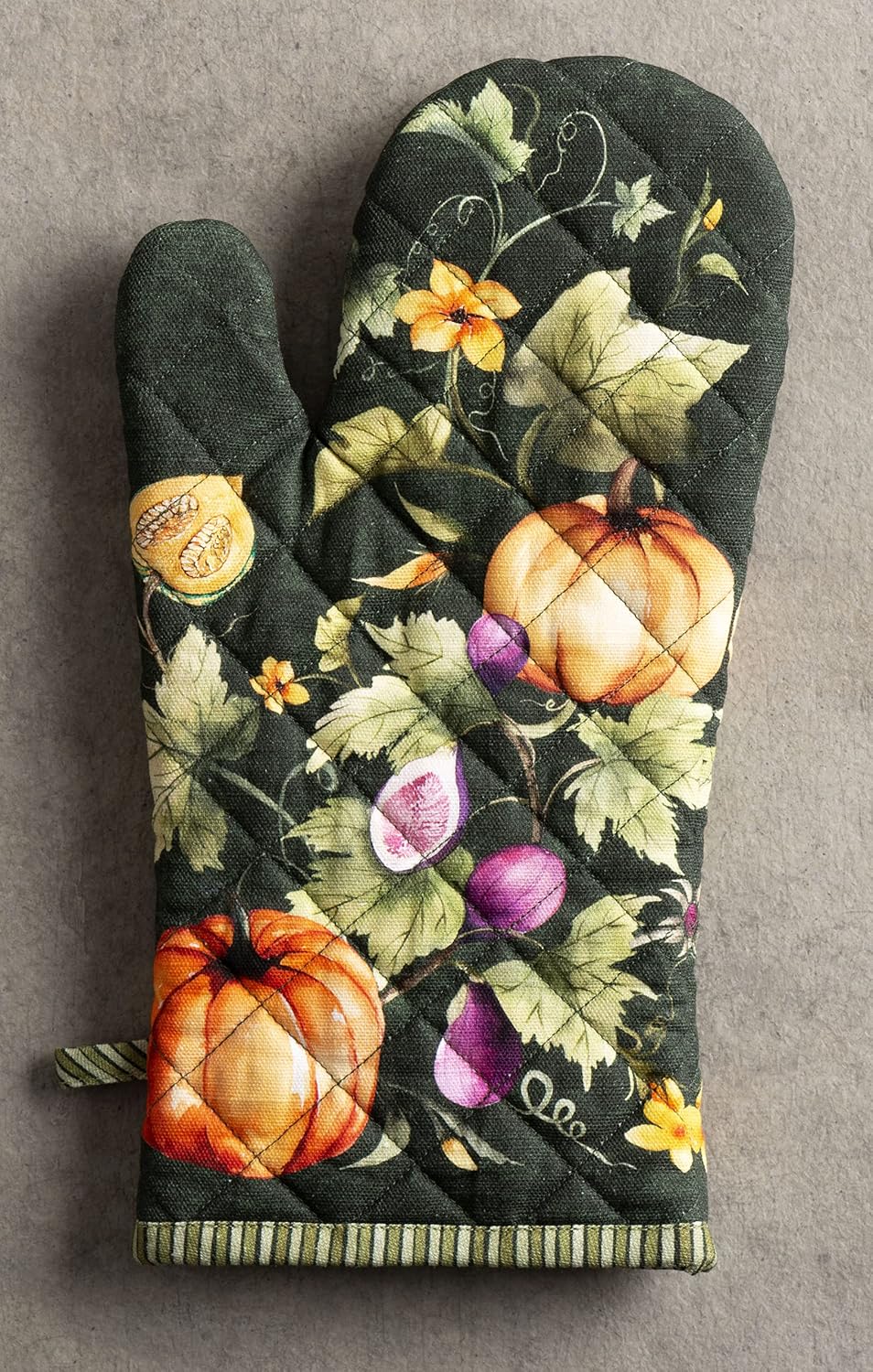 Maison d' Hermine 100% Cotton Oven Mitt & Pot Holder Set (7.5"x13" & 8"x8") - Colors C