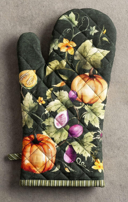 Maison d' Hermine 100% Cotton Oven Mitt & Pot Holder Set (7.5"x13" & 8"x8") - Colors C