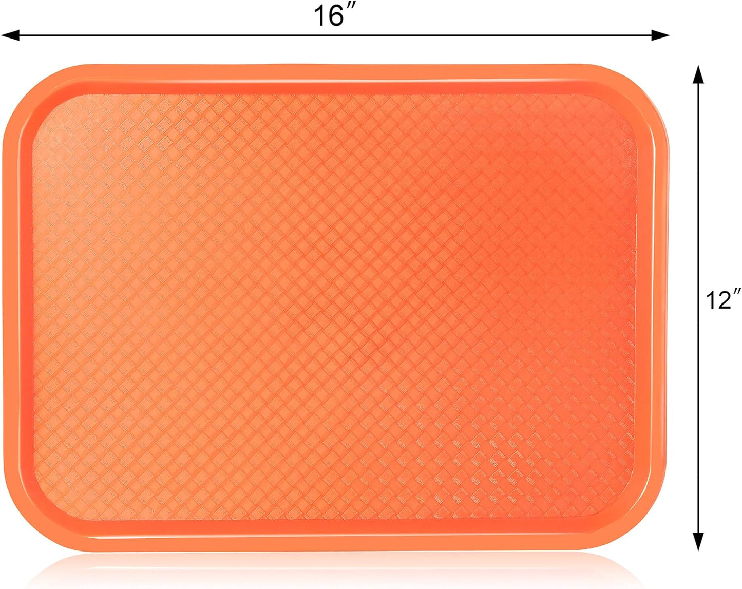 New Star Foodservice Fast Food Tray, Set of 12 (Black, 12 by 16-Inch)