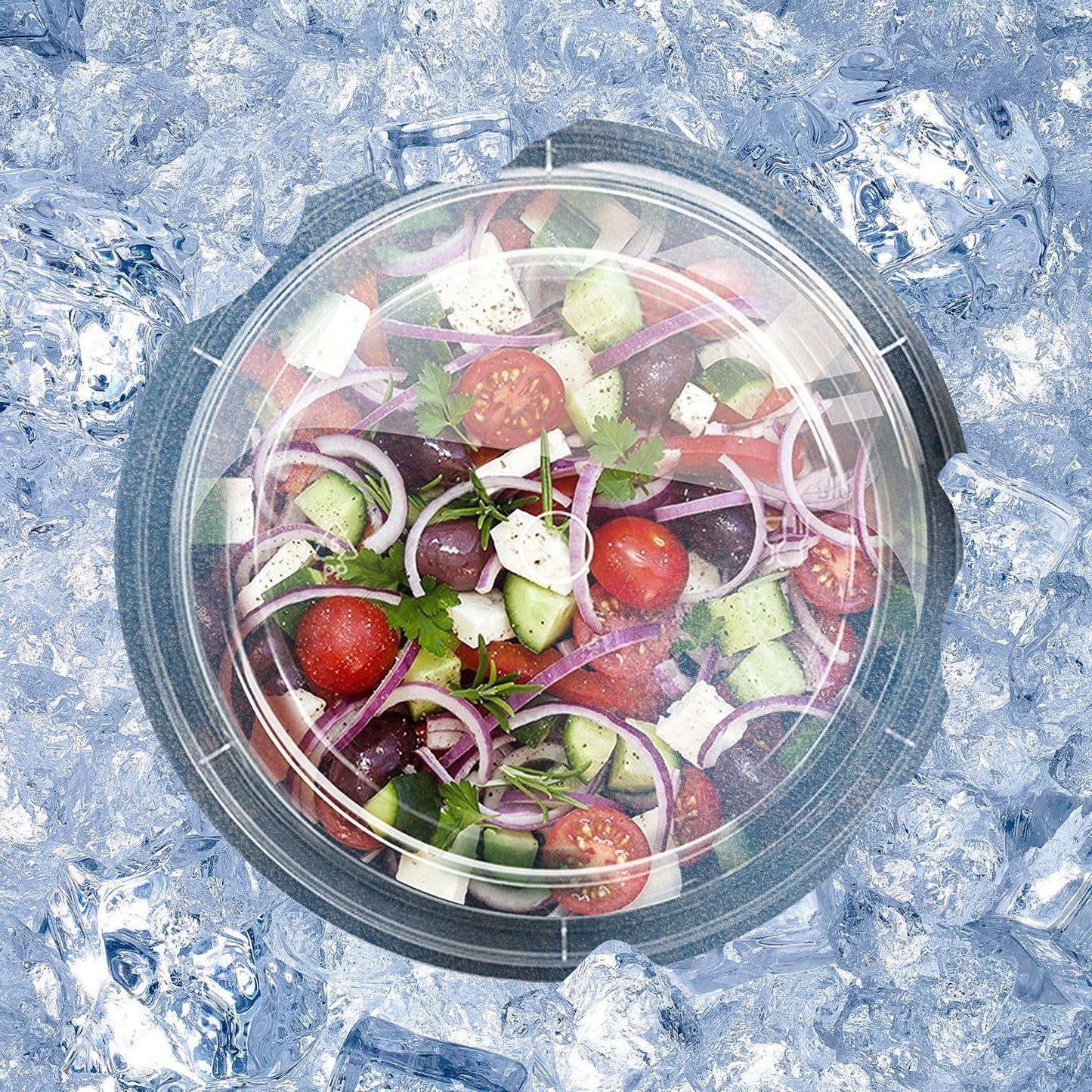 Prep Naturals 25 oz Meal Prep Containers - BPA-Free Food Storage Containers with Lids - Microwave & Freezer Safe Soup Bowls with Lids - Dishwasher Safe Meal Prep Bowls - Pack of 50, Clear