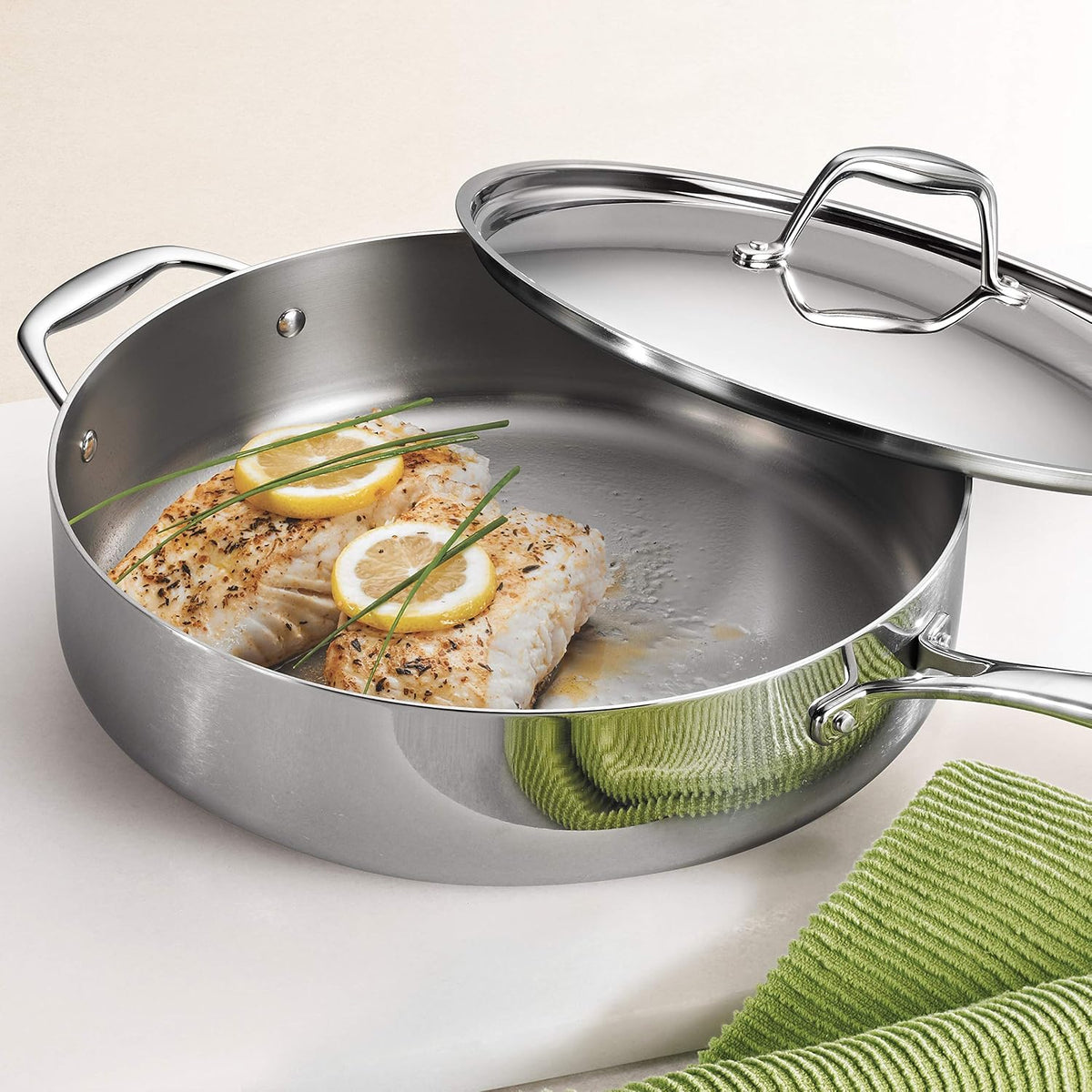 Tramontina Signature Stainless Steel Pasta Strainer Insert for Pot