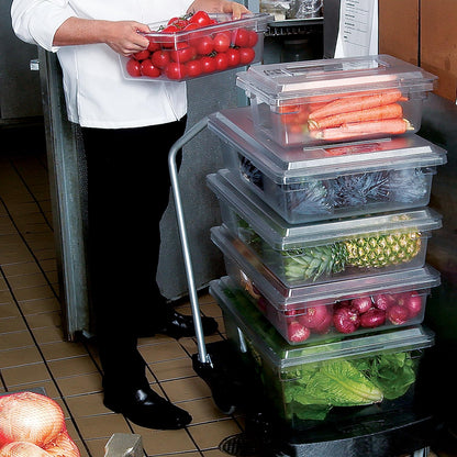 Rubbermaid Commercial Products Polycarbonate Food Storage Box/Tote, 2 Gallon, Clear, for Restaurant/Kitchen/Cafeteria