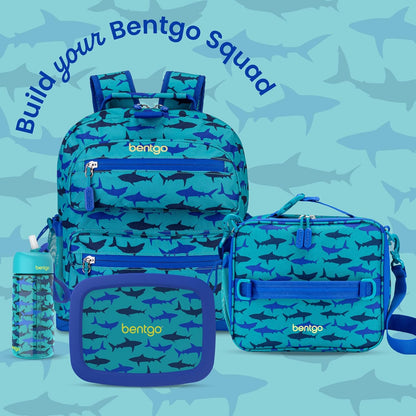 Bentgo Kids Lunch Bag - Durable, Double-Insulated Lunch Bag for Kids 3+; Holds Lunch Box, Water Bottle, & Snacks; Easy-Clean Water-Resistant Fabric & Multiple Zippered Pockets (Mermaid)