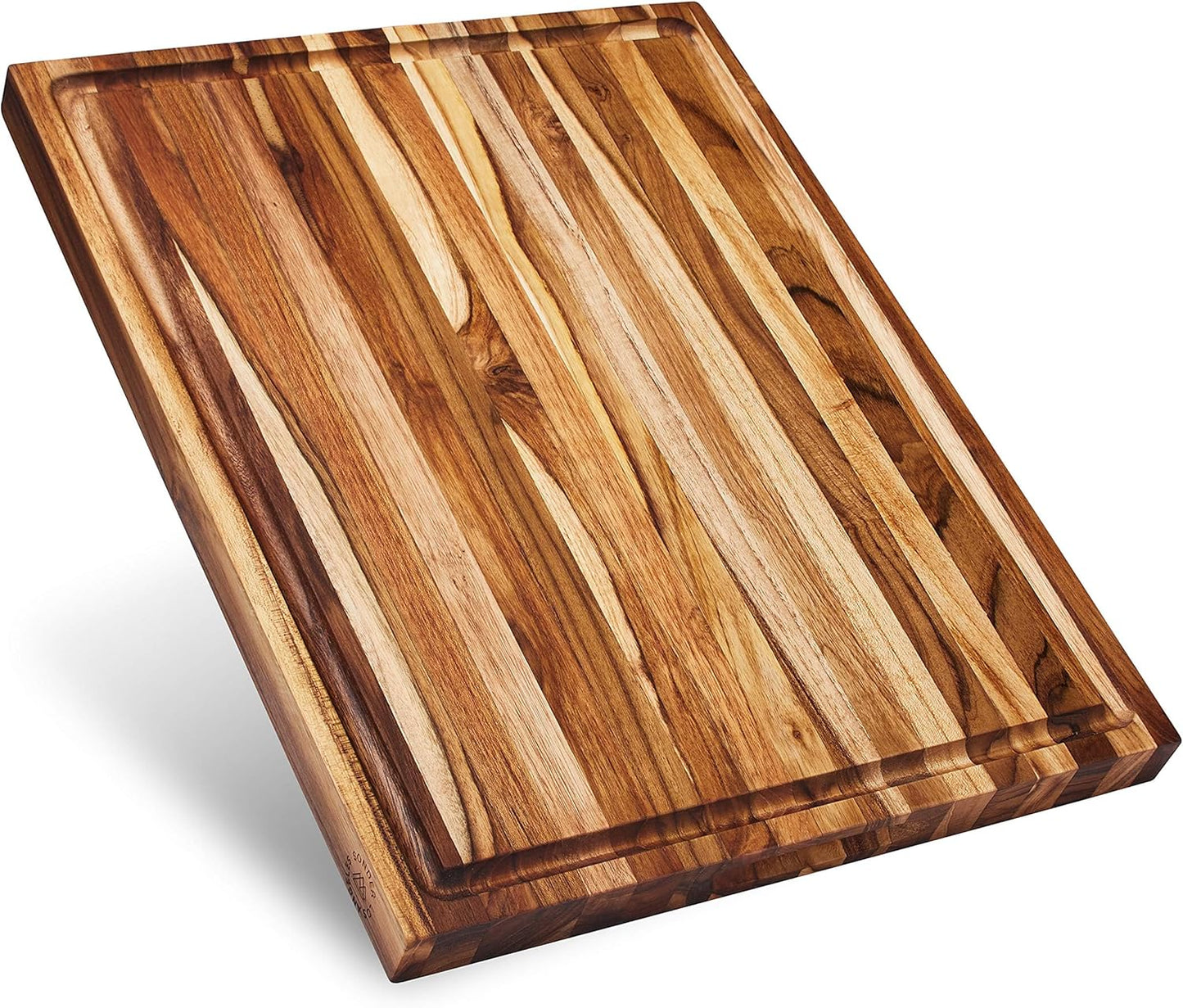 Sonder Los Angeles Doheny Wood Cutting Board Set | Acacia Edge Grain Cutting Board for Kitchen with Juice Groove | Perfect for Compact Daily Use | Gift Box Included | 14x10x1 in & 12x8x1 in