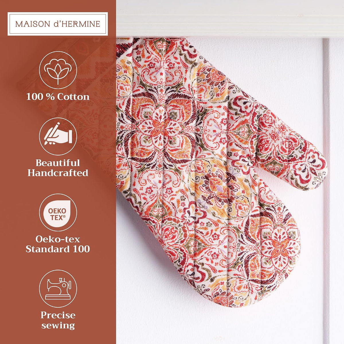 Maison d' Hermine Pot Holders 100% Cotton Potholders (8" x 8") - Colors A