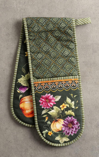 Maison d' Hermine 100% Cotton Oven Mitt & Pot Holder Set (7.5"x13" & 8"x8") - Colors C