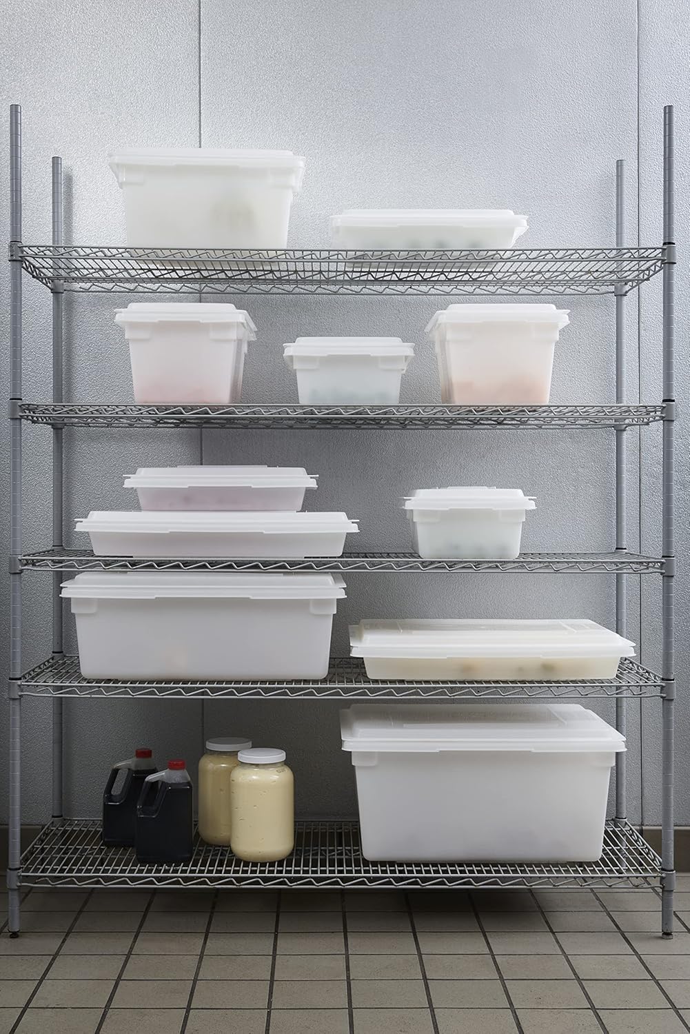 Rubbermaid Commercial Products Polycarbonate Food Storage Box/Tote, 2 Gallon, Clear, for Restaurant/Kitchen/Cafeteria