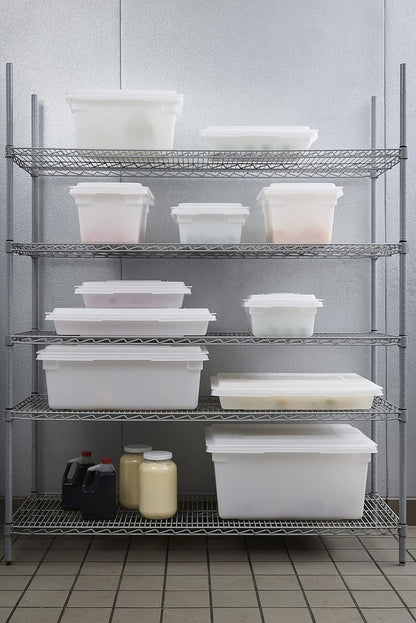 Rubbermaid Commercial Products Polycarbonate Food Storage Box/Tote, 2 Gallon, Clear, for Restaurant/Kitchen/Cafeteria
