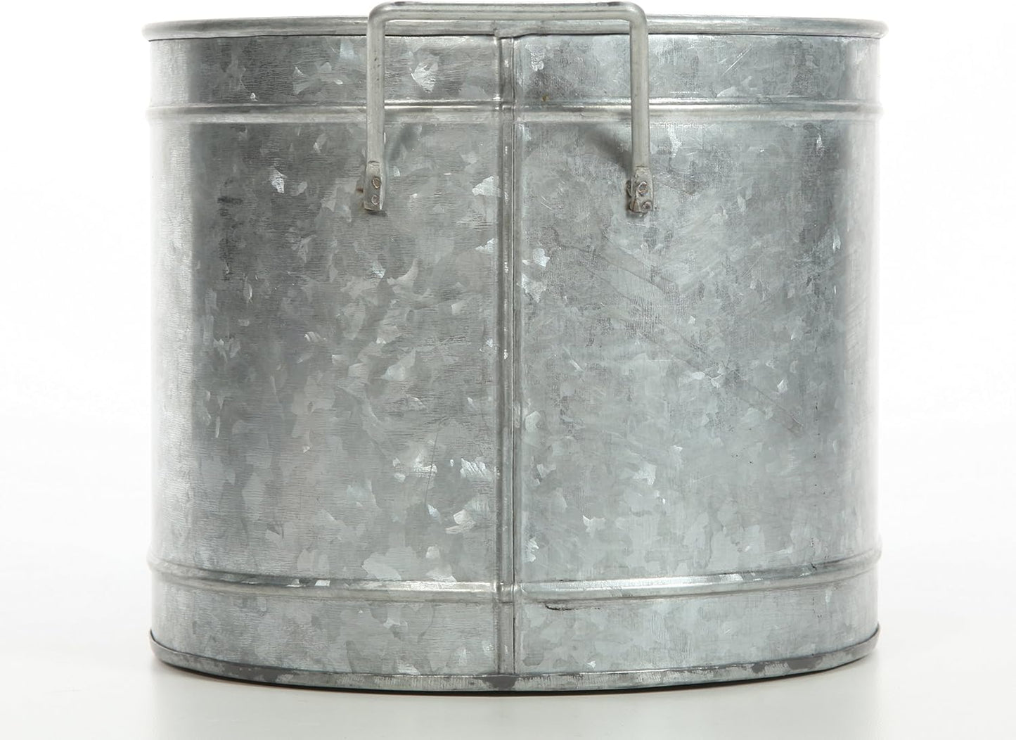 Hosley Galvanized Carry All Kitchen Utensil Caddy Serve Ware 13 Inch Long. Ideal for Floral Arrangements Party Garden Patio. O4