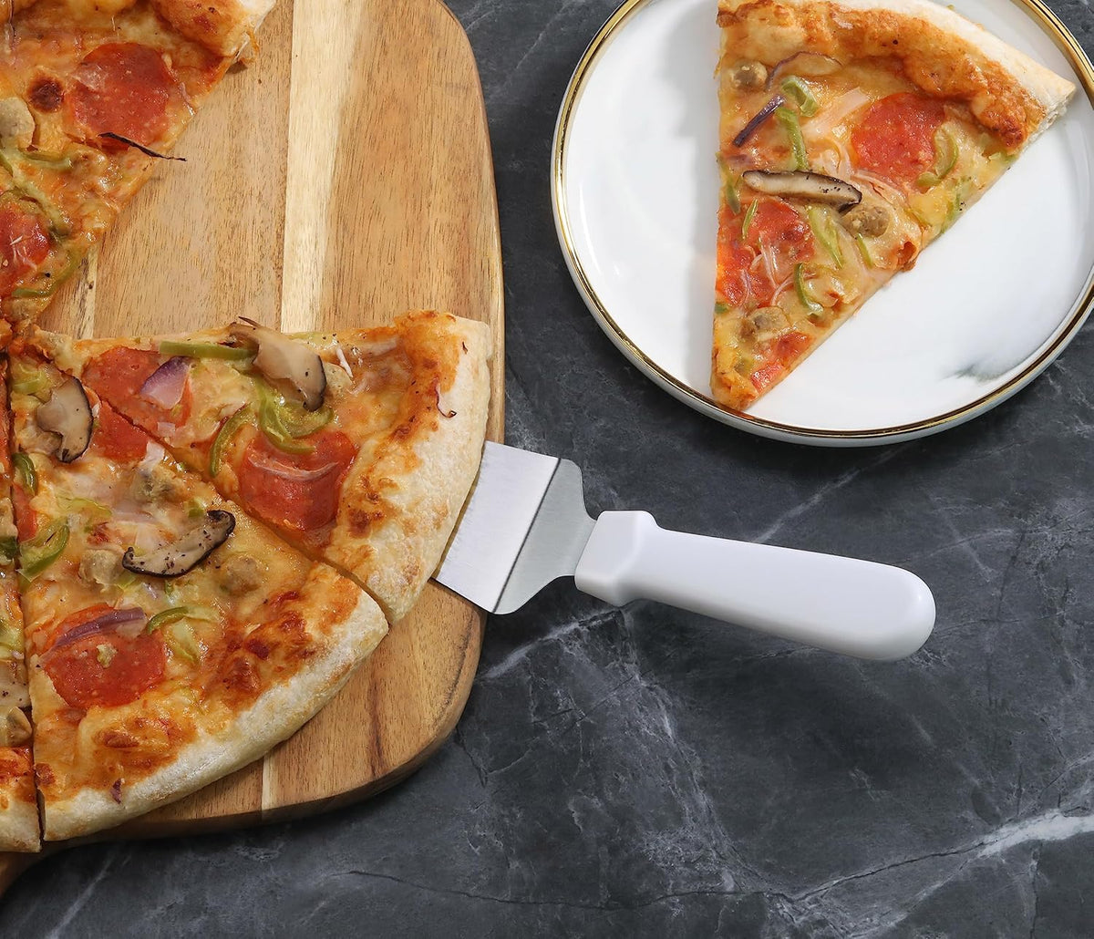 New Star Foodservice 538345 Plastic Handle Pie Server, 10-Inch, White