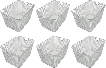 YBM HOME Kitchen Pantry Organizer Wire Basket for Shelves, Cabinets, Pantry, Countertop, Mesh Open Storage Bin Metal Basket for Organizing Food Supplies 12 x 7.8 x 5.8