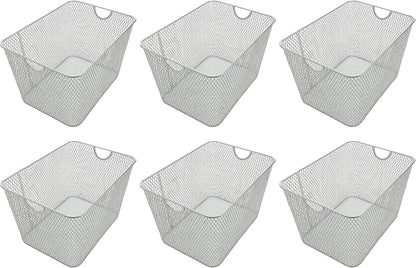 YBM HOME Kitchen Pantry Organizer Wire Basket for Shelves, Cabinets, Pantry, Countertop, Mesh Open Storage Bin Metal Basket for Organizing Food Supplies 12 x 7.8 x 5.8