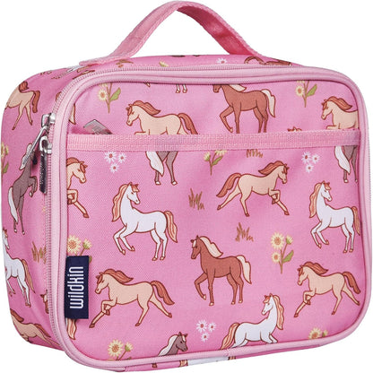 Wildkin Kids Insulated Lunch Box, Keeps Food Hot or Cold, BPA-Free with Mesh Pockets & Easy-Clean Lining – Ideal for School, Travel & Daycare – Holographic
