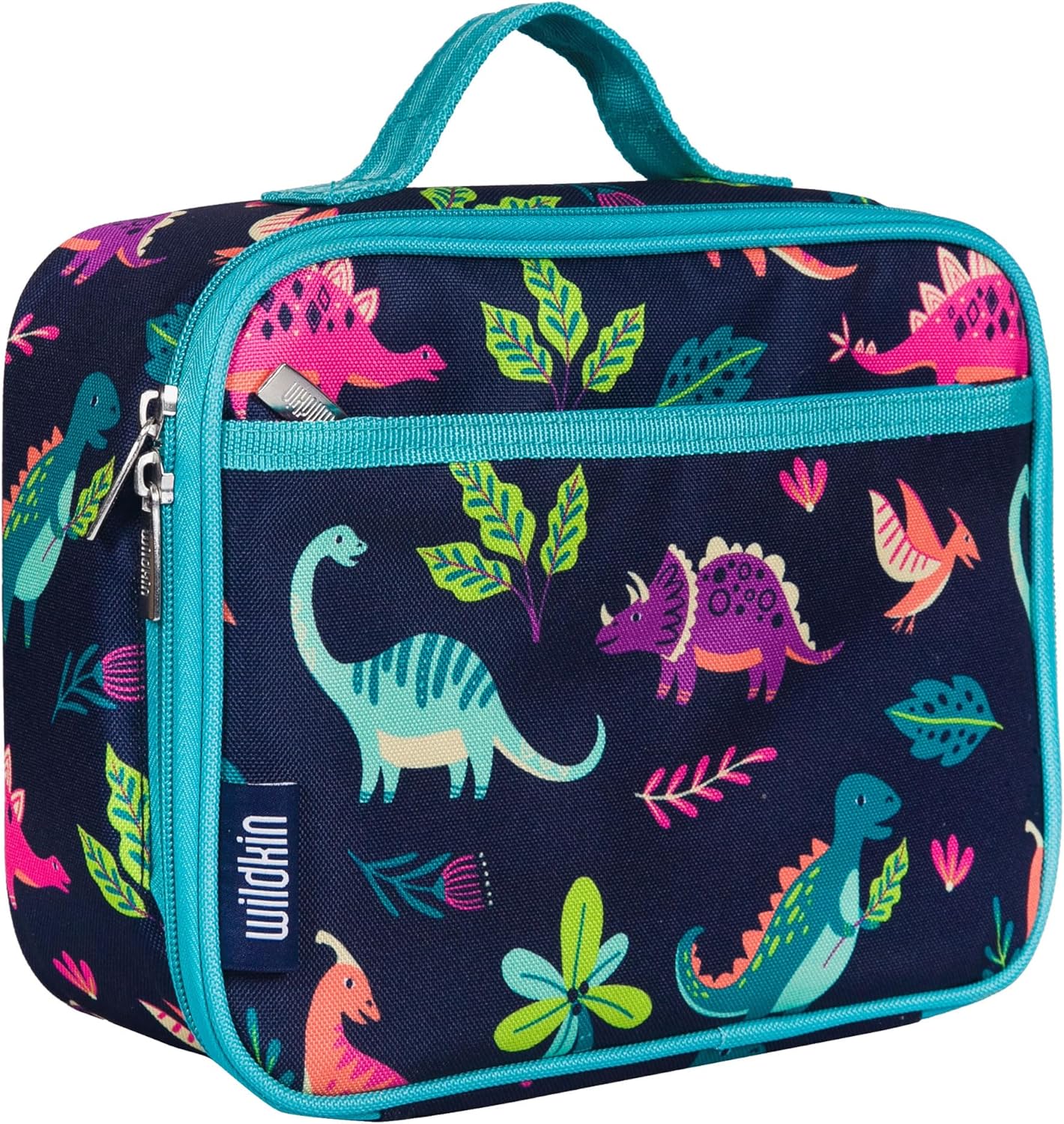 Wildkin Kids Insulated Lunch Box, Keeps Food Hot or Cold, BPA-Free with Mesh Pockets & Easy-Clean Lining – Ideal for School, Travel & Daycare – Holographic