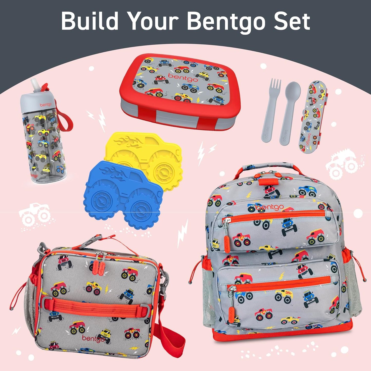 Bentgo Kids Water Bottle - Leak-Proof, Durable Tritan PFAS- & BPA-Free 15 fl oz, Kids/Toddlers Ages 3+ for School & Sports; Bite & Sip Spout, Carrying Handle, Dishwasher Safe (Unicorn)