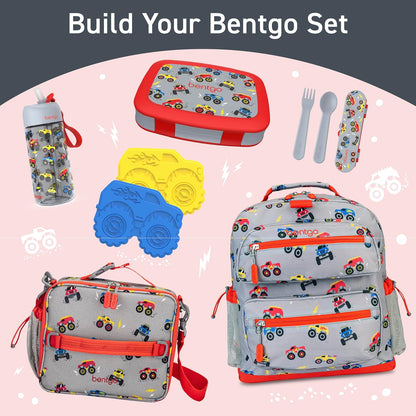 Bentgo Kids Water Bottle - Leak-Proof, Durable Tritan PFAS- & BPA-Free 15 fl oz, Kids/Toddlers Ages 3+ for School & Sports; Bite & Sip Spout, Carrying Handle, Dishwasher Safe (Unicorn)