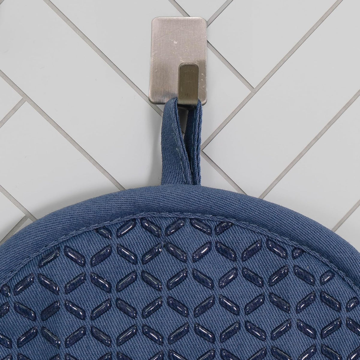 All-Clad Premium Pot Holder: Heat Resistant up to 500 Degrees - 100% Cotton, 10"x8" Hot Pad for Kitchen and Barbecue, 2-Pack, Indigo