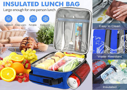 Lunch Box Insulated Lunch bag for Men Teen Kids Boys Adult Portable Stylish Small Lunchbox Special Design for Working Office school Picnic