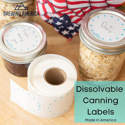 Dissolvable Food Labels for Food Containers - 250qty Made in USA - 1x2 Inches - Wash-Off Labels for Meal Prep, Pantry, Freezer and Mason Jars – No Scrubbing, No Residue - Teal