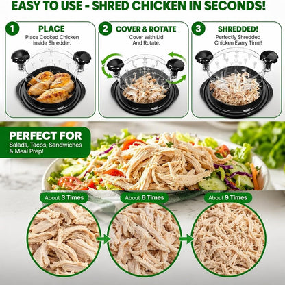 Large Chicken Shredder Tool Twist, 10-Inch Meat Shredder Twist