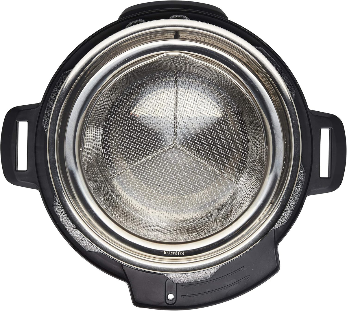 Instant Pot Official Large Mesh Steamer Basket, Stainless Steel, Round - Versatile Steamer & Strainer for Vegetables, Fish, and More - Durable, Rust-Resistant, Easy-Lift Handle, Dishwasher Safe