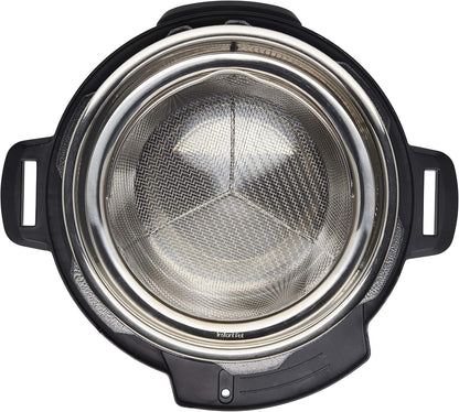 Instant Pot Official Large Mesh Steamer Basket, Stainless Steel, Round - Versatile Steamer & Strainer for Vegetables, Fish, and More - Durable, Rust-Resistant, Easy-Lift Handle, Dishwasher Safe