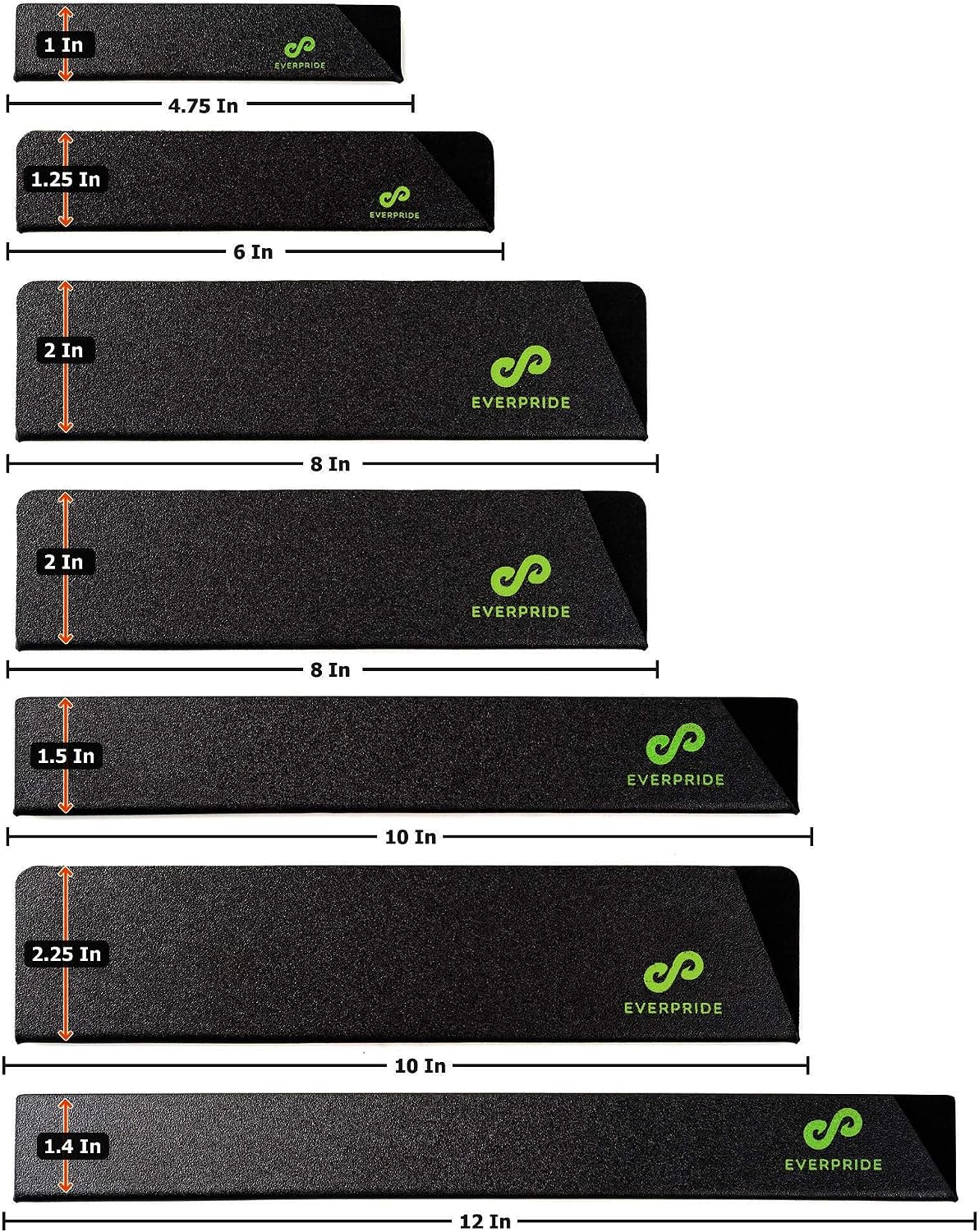 EVERPRIDE Chef Knife Sheath Set Universal Blade Edge Cover Guards for Chef’s and Kitchen Knives – Durable, BPA-Free, Felt Lined, Sturdy ABS Plastic – Knives Not Included