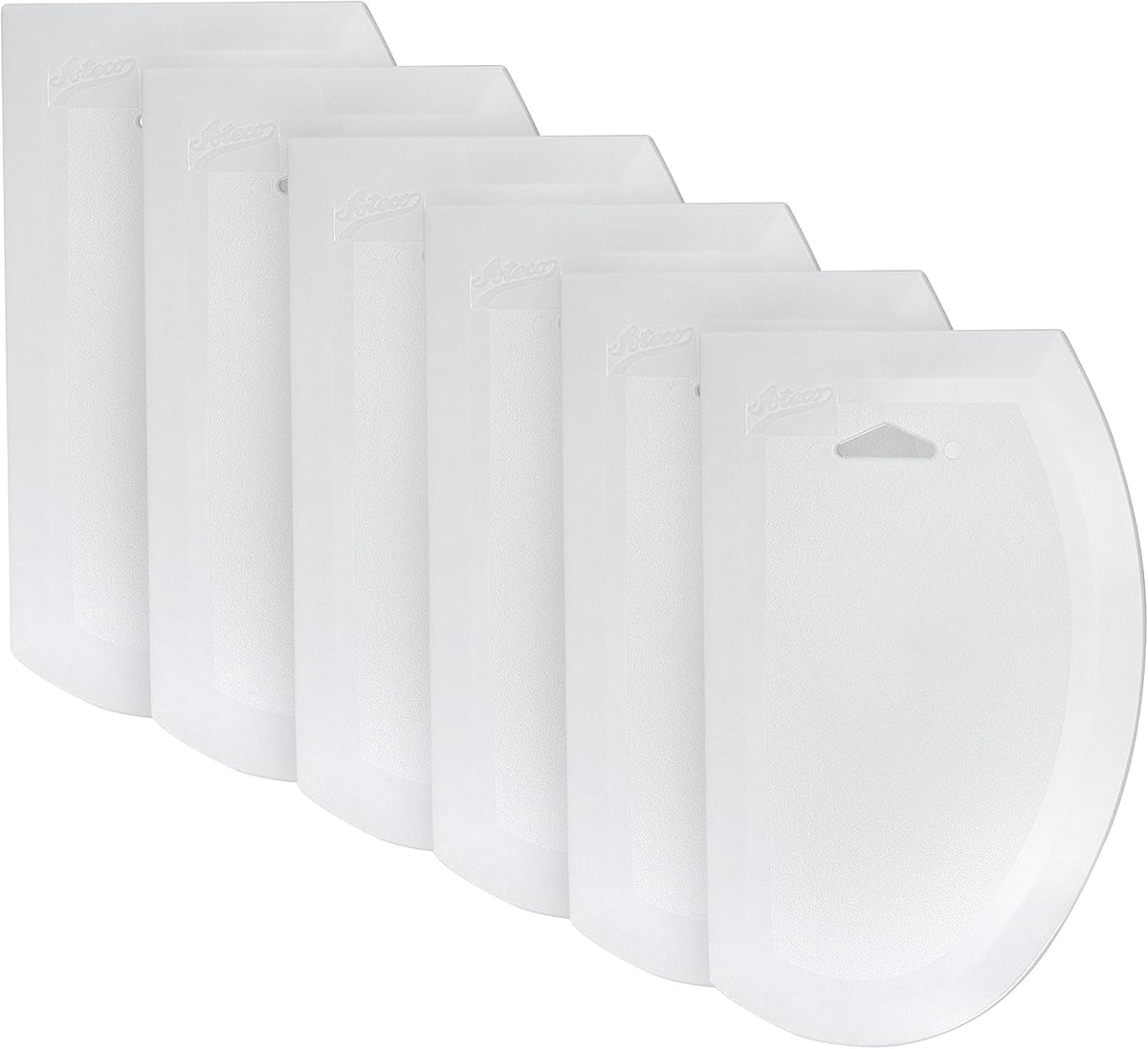 Ateco Large Plastic Bowl Scraper & Icing Smoother , White