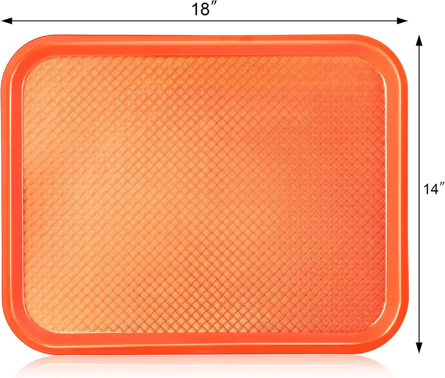 New Star Foodservice Fast Food Tray, Set of 12 (Black, 12 by 16-Inch)