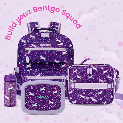 Bentgo Kids Lunch Bag - Durable, Double-Insulated Lunch Bag for Kids 3+; Holds Lunch Box, Water Bottle, & Snacks; Easy-Clean Water-Resistant Fabric & Multiple Zippered Pockets (Mermaid)