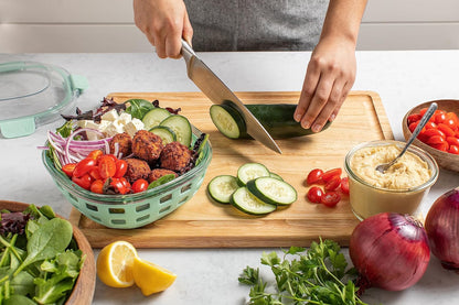 Ello Duraglass Meal Prep Container- Glass Food Storage Container with Silicone Sleeve and Airtight BPA-Free Plastic Lid, Dishwasher, Microwave, and Freezer Safe
