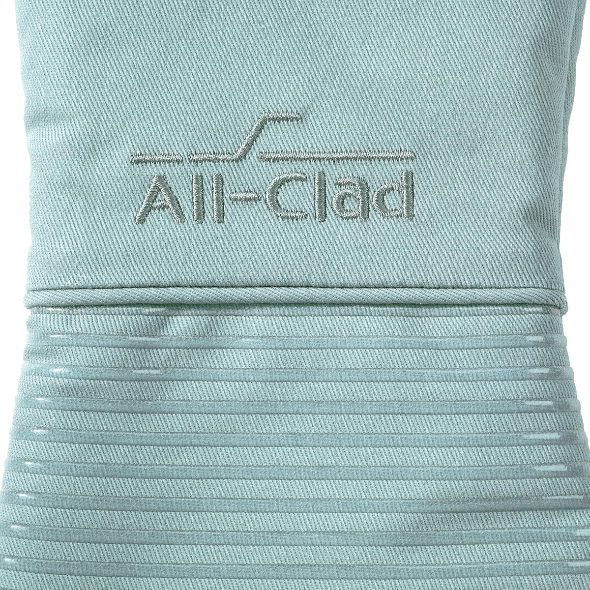 All-Clad Silicone Oven Mitts: Heat Resistant up to 500 Degrees - 100% Cotton & Silicone, 14"x7" Oven Mitt for Kitchen and Barbeque, Pewter
