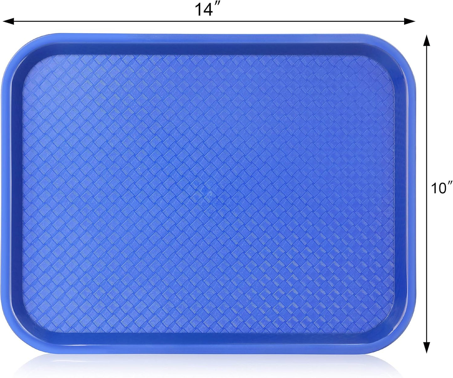 New Star Foodservice Fast Food Tray, Set of 12 (Black, 12 by 16-Inch)