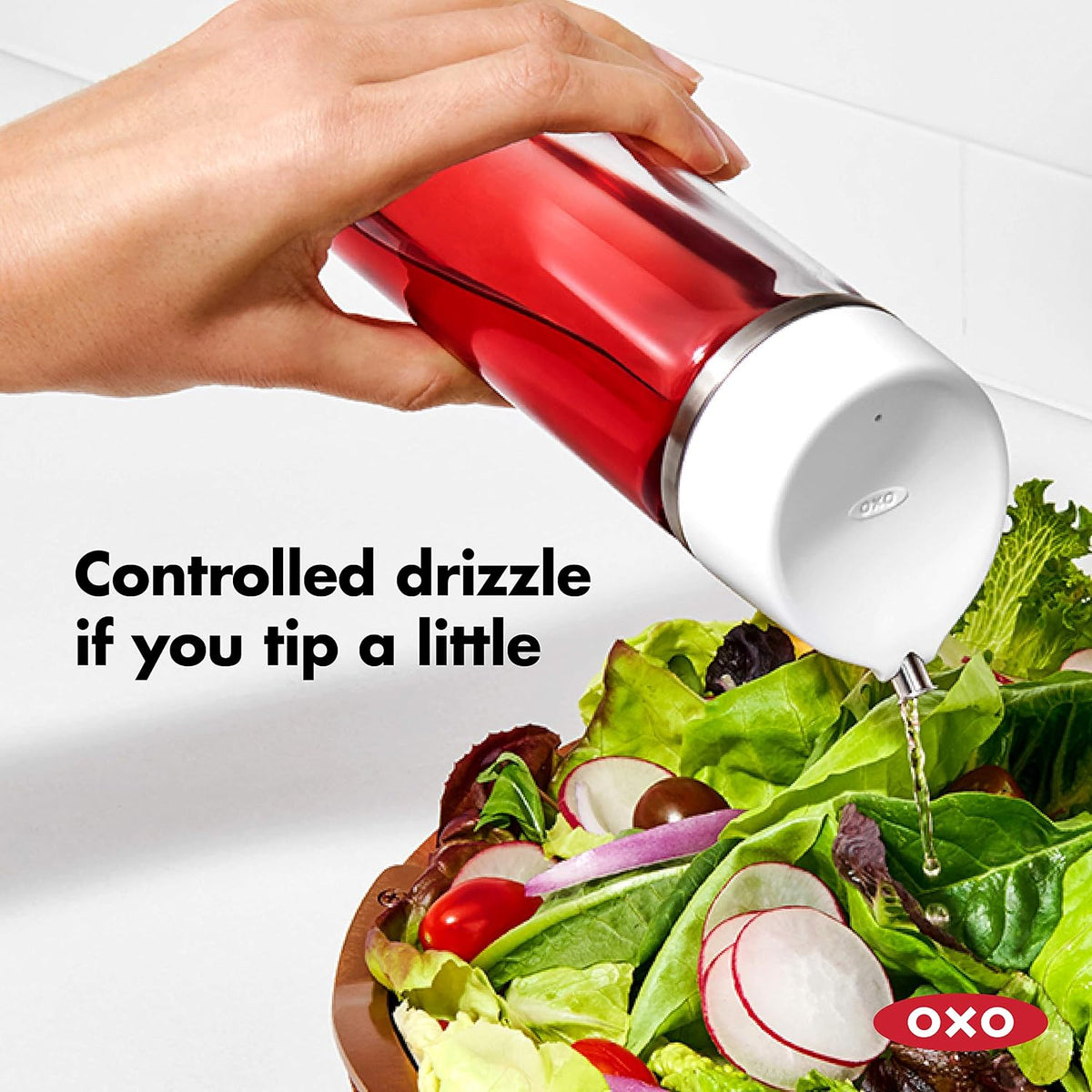 OXO Good Grips Precision Pour Glass Dispenser for Soy Sauce, Oil – 5 oz