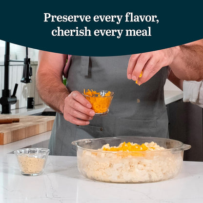 Libbey Baker's Basics 3-Piece Glass Mixing Bowls Set - Clear Bowls for Baking, Prep, Serving & Storage - Microwave, Oven, Freezer and Dishwasher Safe