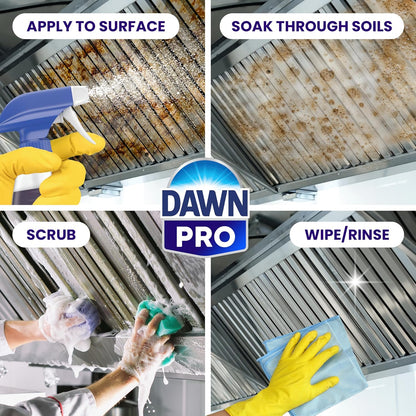 Dawn PRO Kitchen Surface Degreaser,Bulk Cleaning Spray for Oil and Grease Buildup in Commercial Kitchens,32 fl oz,(Pack of 12)