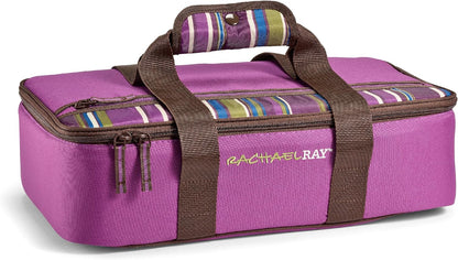Rachael Ray Lasagna Lugger, Thermal Insulated Casserole Carrier for Hot or Cold Food, Lugger Tote for Potluck, Parties, Picnic, and Cookouts, Fits 9" x 13" Baking Dish